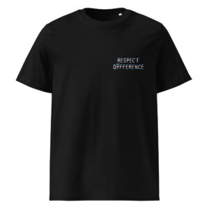 Respect Difference Chest Logo Unisex organic cotton tee