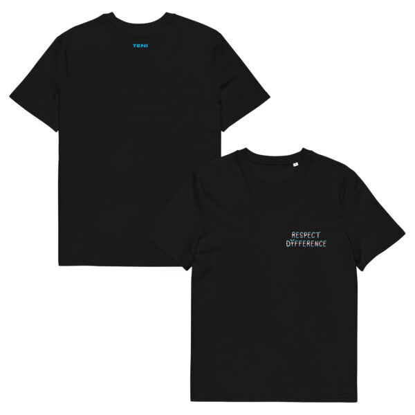 Respect Difference chest logo Unisex organic cotton t-shirt