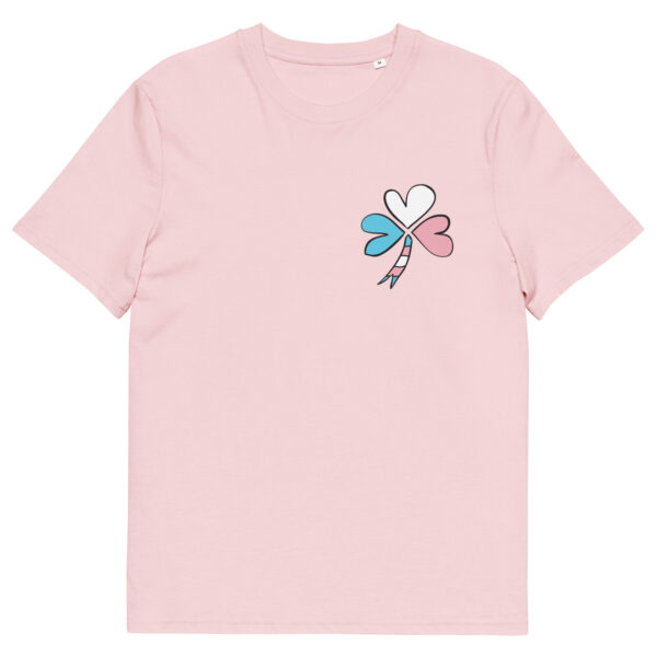 Shamrock chest logo Unisex organic cotton tee - Image 10