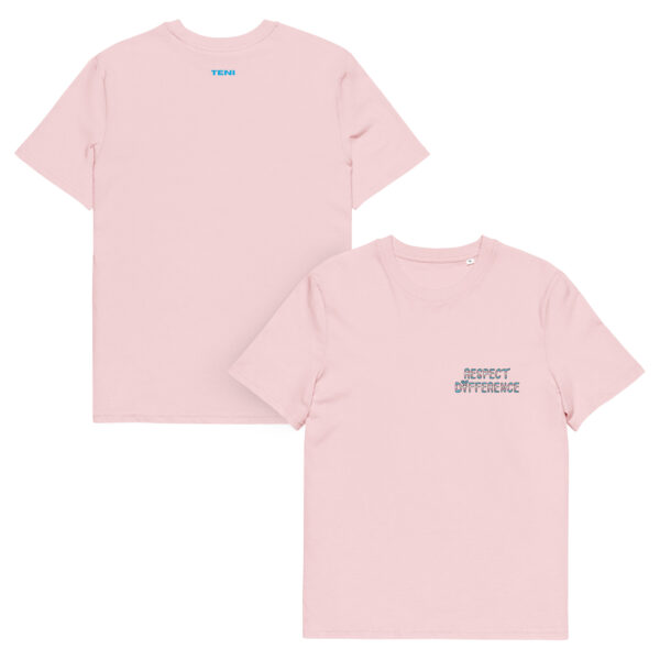 Respect Difference chest logo Unisex organic cotton t-shirt - Image 4