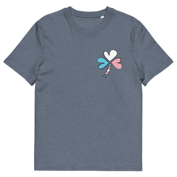 Shamrock chest logo Unisex organic cotton tee - Image 7