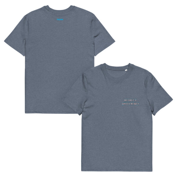 Respect Difference chest logo Unisex organic cotton t-shirt - Image 3
