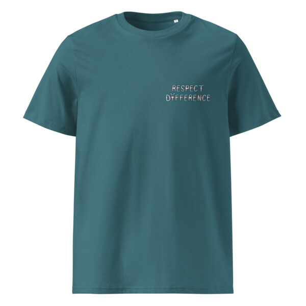 Respect Difference Chest Logo Unisex organic cotton tee - Image 5
