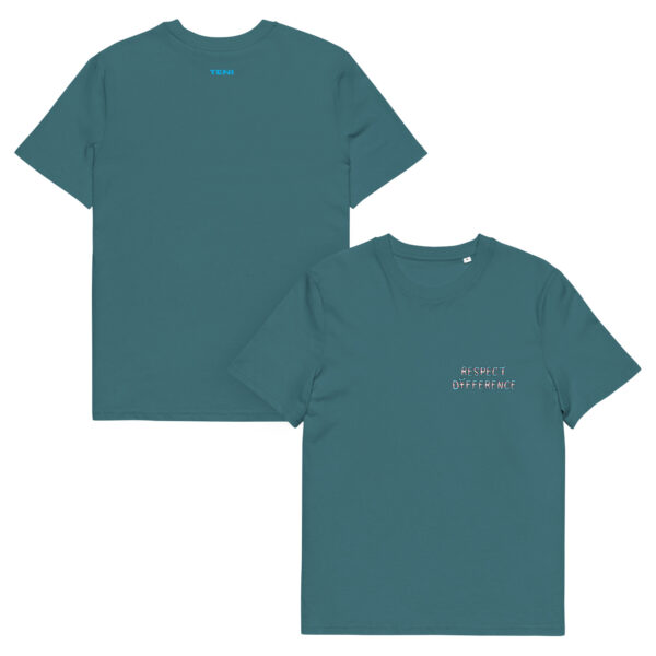 Respect Difference chest logo Unisex organic cotton t-shirt - Image 2