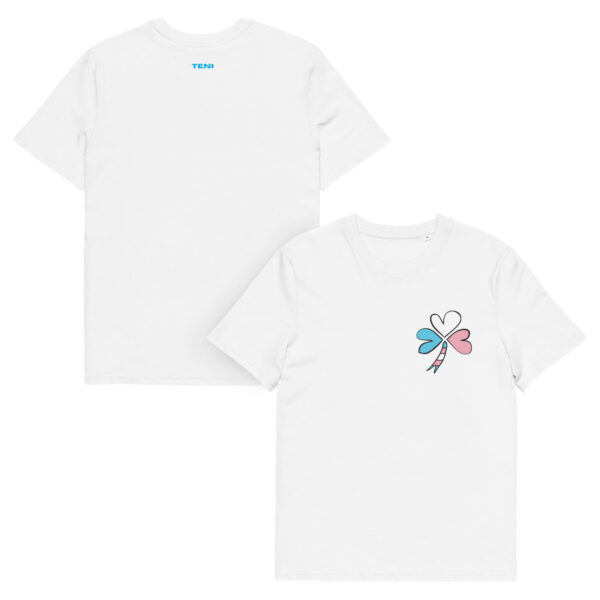 Shamrock chest logo Unisex organic cotton t-shirt - Image 5