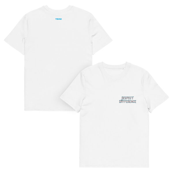 Respect Difference chest logo Unisex organic cotton t-shirt - Image 5